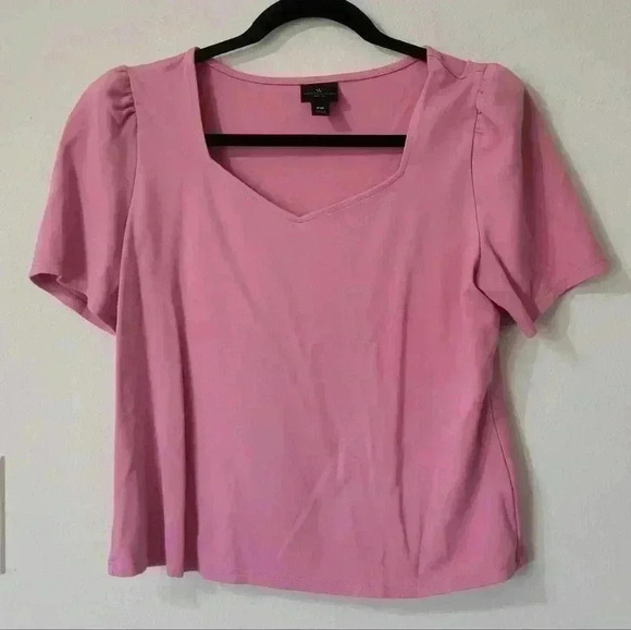WORTHINGTON petite size medium pink blouse - Picture 1 of 5